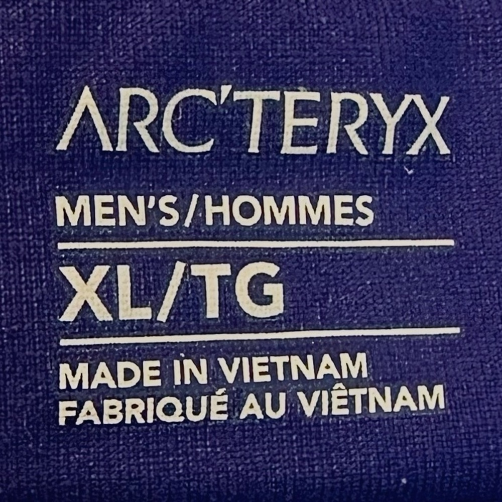 ARCTERYX STRYKA BALACLAVA PULLOVER XL SQUID INK BLUE ZIP CHEST POCKET HOODY NWOT - Picture 12 of 14